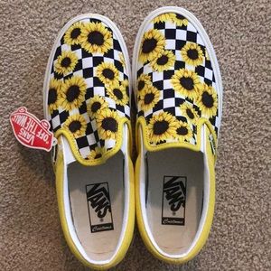 Custom vintage vans. Never worn, women’s size 9